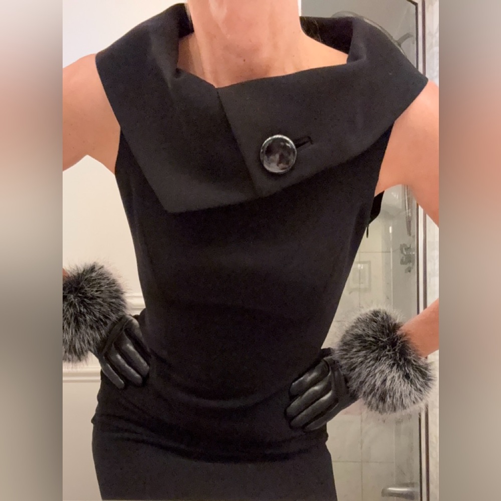 Tahari Black Dress